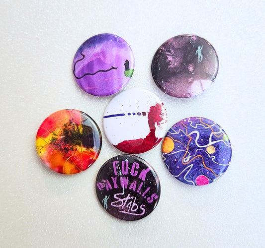 Mischief Maker Stabs 1.5" Pinback Buttons
